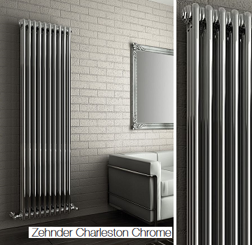 Вертикальный хромированный радиатор Zehnder Charleston Chrome